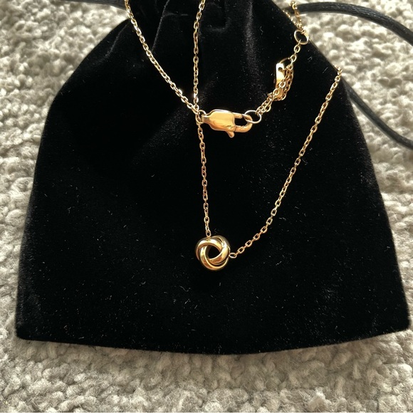 Fossil Rose Ball Pendant Necklace - Picture 2 of 3